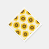 Zonnebloempatroon  servet (Hoek)
