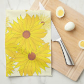 Zonnebloempatroon Theedoek (Quarter Fold)