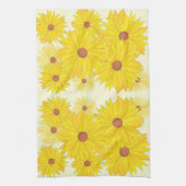 Zonnebloempatroon Theedoek (Verticaal)