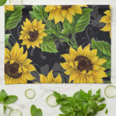  zonnebloempatroon theedoek (Gevouwen)