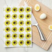 Zonnebloempatroon Theedoek (Quarter Fold)