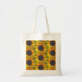 Zonnebloempatroon Tote Bag (Voorkant)