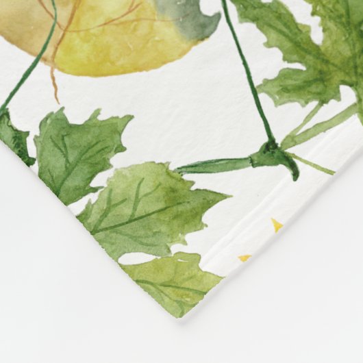 Zonnebloempatroon twee fleece deken (Hoek)