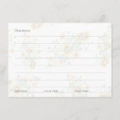 Zonnebloempatroon Vrijgezellenfeest Recept Kaart (Achterkant)