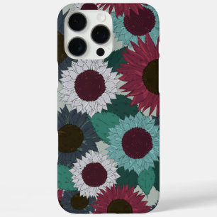Zonnebloempatroon warme tinten iPhone hoesje