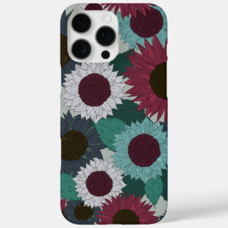 Zonnebloempatroon warme tinten iPhone hoesje