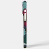 Zonnebloempatroon warme tinten iPhone hoesje (Achterkant / Links)