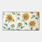 Zonnebloempatroon Waterverf Bureaumat (Voorkant)