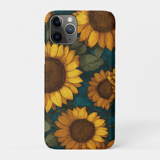 Zonnebloempatroon – Zomer Bloemen Case-Mate iPhone Case (Achterkant)