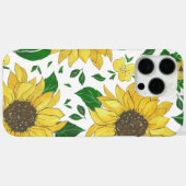 Zonnebloempatroonontwerp Helder & Opgewekt Bloemm Case-Mate iPhone Case (Achterkant (horizontaal))
