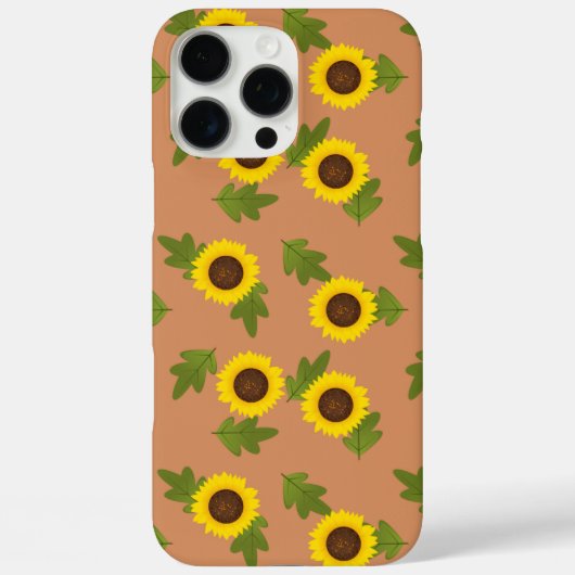 Zonnebloempatroonontwerp – Schattig Bloemig Esthet Case-Mate iPhone Case (Achterkant)