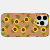 Zonnebloempatroonontwerp – Schattig Bloemig Esthet Case-Mate iPhone Case (Achterkant (horizontaal))