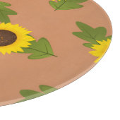 Zonnebloempatroonontwerp – Schattige bloemenaesthe Snijplank (Hoek)