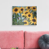 Zonnebloempdoek Canvas Afdruk (Insitu (Woonkamer))