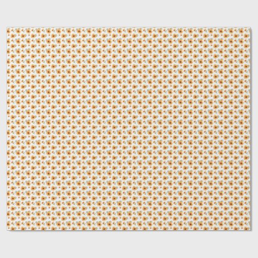 Zonnebloempel Cadeaupapier (Vlak)