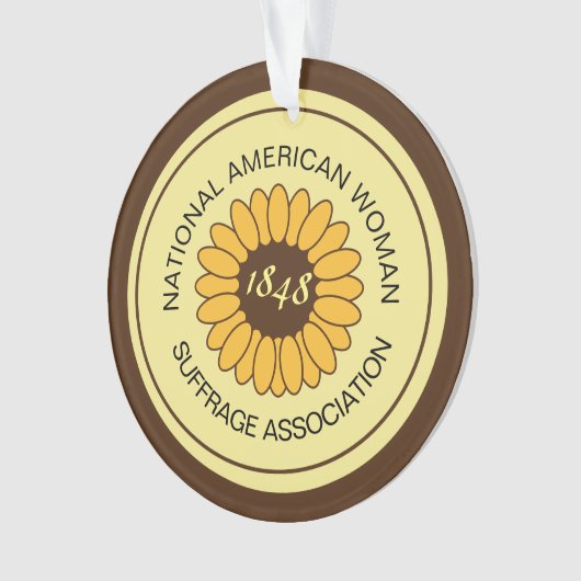 zonnebloempel NAWSA Ornament (voorkant)