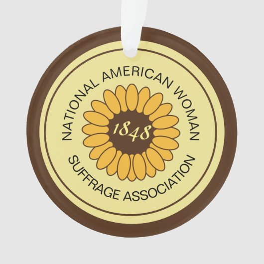 zonnebloempel NAWSA Ornament (voorkant)