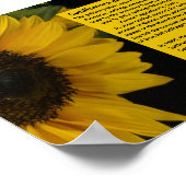 Zonnebloempel Symbolisme 19e wijziging Poster (Hoek)