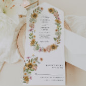 Zonnebloempels All In One Uitnodiging