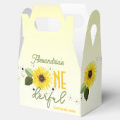 Zonnebloempels Bedankdoosjes (Geopend)
