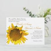 Zonnebloempels Kaart (Staand voorkant)