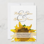 Zonnebloempels Kaart (Achterkant)