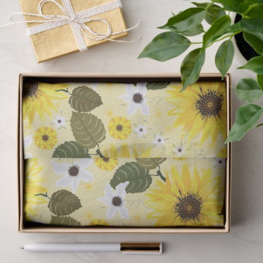 Zonnebloempels Tissuepapier (Geschenk)