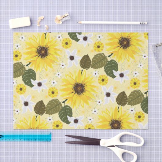 Zonnebloempels Tissuepapier (Craft)