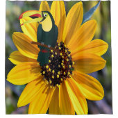 Zonnebloemperrotgordijn Douchegordijn (Voorkant)