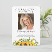 Zonnebloemping van het leven kaart (Staand voorkant)