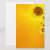 Zonnebloempit Briefpapier (Voorkant / Achterkant)