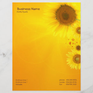 Zonnebloempit Custom Briefhoofd