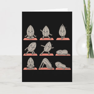 Zonnebloempit die Yoga Vegan Kawaii Zen doet Kaart