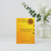 Zonnebloempit Visitekaartje (Staand voorkant)