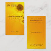 Zonnebloempit Visitekaartje (Voorkant / Achterkant)