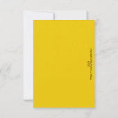 Zonnebloempitekaart Bedankkaart (Achterkant)