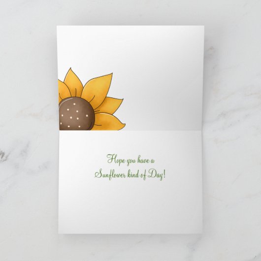 Zonnebloempitekaart Kaart (Binnen)