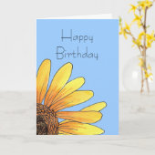 Zonnebloempitekaart Kaart (Gele Bloem)