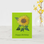 Zonnebloempitekaart Kaart (Gele Bloem)