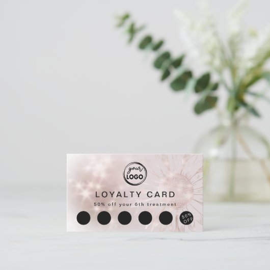 zonnebloempitekaart visitekaartje (Staand voorkant)