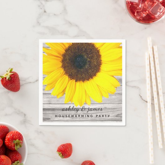 Zonnebloempitepapier voor echt hout servet (Insitu)