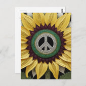 Zonnebloempitje Briefkaart (Voorkant / Achterkant)