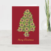 Zonnebloempitkaart Feestdagen Kaart (Voorkant)