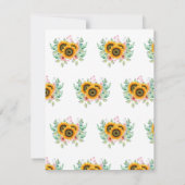 Zonnebloempitkaart voor Moederdag (Achterkant)