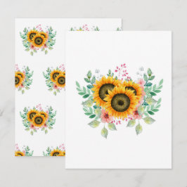 Zonnebloempitkaart voor Moederdag