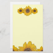 zonnebloempiton briefpapier (Voorkant / Achterkant)