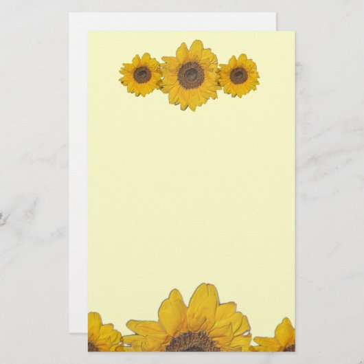 zonnebloempiton briefpapier (Voorkant / Achterkant)