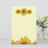 zonnebloempiton briefpapier (Staand voorkant)