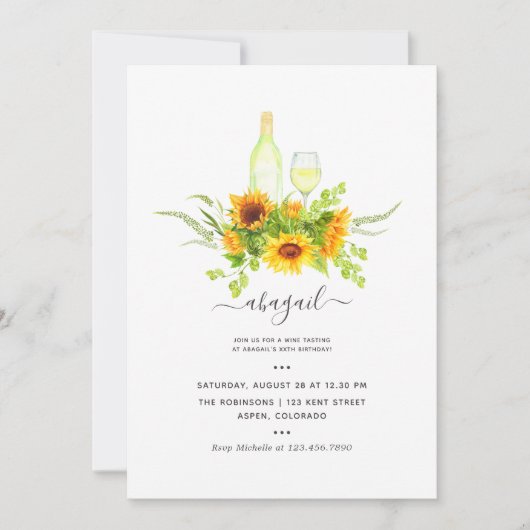 Zonnebloempitpartij Kaart (Voorkant)