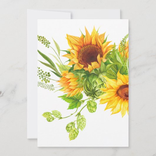 Zonnebloempitpartij Kaart (Achterkant)
